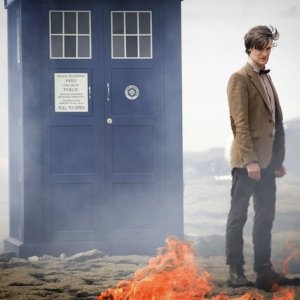 Matt Smith in una scena dell'episodio The Time of Angels di Doctor Who