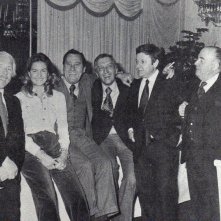 Giovanni Amati con Luciano Salce, Vittoria Amati, Alberto Sordi, Paolo Villaggio