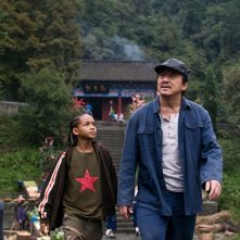 Dre (Jaden Smith) e il suo maestro Mr. Han (Jackie Chan) nel film Karate Kid