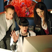 McGee (Sean Murray), Abby (Pauley Perrette) e l'Agente Susan Grady (Jackie Geary) nell'episodio Moonlighting di NCIS