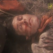 Antonio Orfanò in una scena drammatica del  film Garibaldi - Il Generale (1987)