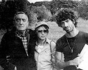 Mario Bava e Don Backy sul set del film Semaforo Rosso (Cani arrabbiati)