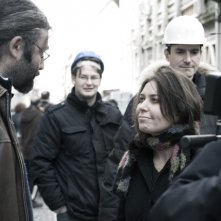 Sabina Guzzanti a L'Aquila nel film Draquila - L'Italia che trema