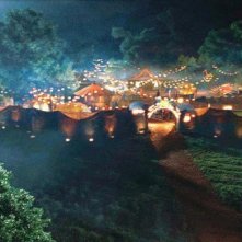 Un'immagine del paesaggio circense del film Aiuto Vampiro