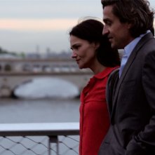 Chiara Caselli e Louis-Do de Lencquesaing in una scena del film Le père de mes enfants (2009)