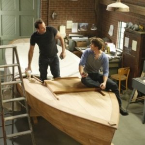 Scott Patterson e Matt Lanter in una scena dell'episodio Multiple Choices di 90210