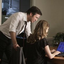FlashForward: Sonya Walger e Jack Davenport in una scena dell'episodio Course Correction