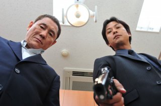 Kitano in una sequenza di Outrage