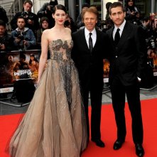 Jake Gyllenhaal e Gemma Arterton insieme al produttore Jerry Bruckheimer alla premiere mondiale di Prince of Persia: Le Sabbie del Tempo