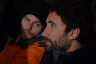 Jake Muxworthy e Federico Zampaglione sul set del film Shadow