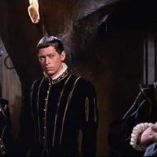 Vincent Price con John Kerr e Luana Anders in una scena del film Il pozzo e il pendolo