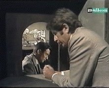 Antonio Orfanò con Corrado Pani nel film Bel Ami, regia di Sandro Bolchi