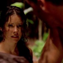 Matthew Fox e Evangeline Lilly in una scena di Attraverso il mare, tratta dalla sesta stagione di Lost