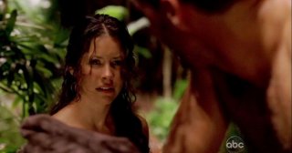 Matthew Fox e Evangeline Lilly in una scena di Attraverso il mare, tratta dalla sesta stagione di Lost