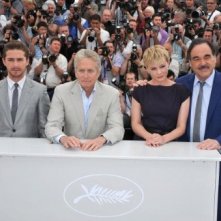 Cannes 2010: Oliver Stone con il cast del sequel di Wall Street: LaBeouf, Douglas, Mulligan.