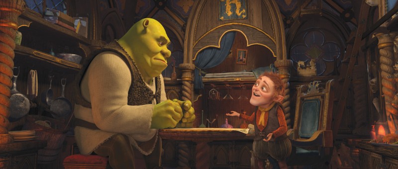 Shrek E Il Nano Tremontino In Una Scena Del Film Shrek E Vissero Felici E Contenti 161837