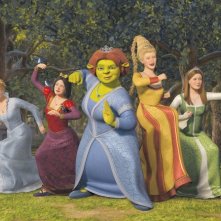 Un'immagine dei personaggi femminili di Shrek terzo