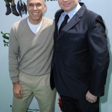 Jeffrey Katzenberg e Mike Myers alla premiere di Los Angeles del film Shrek e vissero felici e contenti