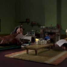 Un'immagine dei protagonisti del film A Town Called Panic