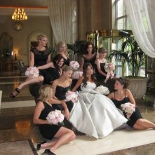 Danneel in posa con le damigelle, tra cui Hilarie Burton, Bevin Prince ed Elisabeth Harnois.