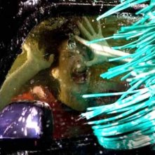 Haley Webb in una scena mortale del film The Final Destination