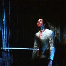 La violenta morte di Claudio Camaso in una scena del film Reazione a catena di Mario Bava