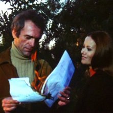 Luigi Pistilli e Claudine Auger in una scena del film Reazione a catena
