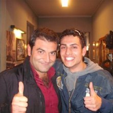 Nunzio De Luca e Max Giusti sul set di Distretto di Polizia.