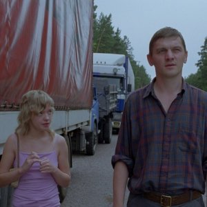 Una scena del film russo SCHASTYE MOE (You. My Joy)