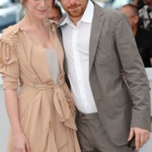 Elio Germano con Stefania Montorsi al Festival di Cannes per presentare La nostra vita