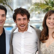 Elio Germano, Stefania Montorsi e Raoul Bova a Cannes per presentare La nostra vita