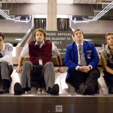 Jay Baruchel, Mike Vogel, Nate Torrence e T.J. Miller in un'immagine del film Lei è troppo per me
