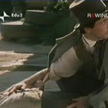 Antonio Orfanò in una scena drammatica del film La certosa di Parma, regia di Mauro Bolognini