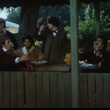 Antonio Orfanò/ una scena del film Verdi (regia di Renato Castellani) con Ronald Pickup e Lino Capolicchio 