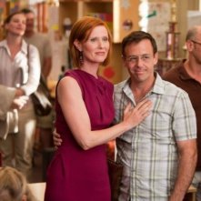Cynthia Nixon e David Eigenberg in una scena di Sex and the City