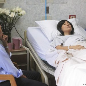 Daniel Dae Kim e Yunjin Kim in una scena del doppio finale di Lost