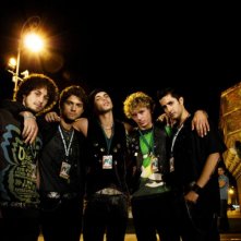 Marco Battelli, Emanuele Bosi, Andrea Montovoli, Claudio Falconi e Guglielmo Scilla, protagonisti del film Una canzone per te