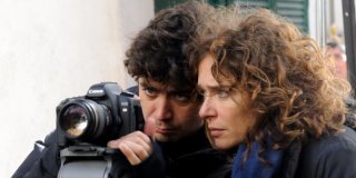 Riccardo Scamarcio e Valeria Golino sul set del corto Armandino e il Madre