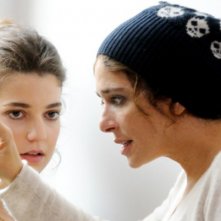 Valeria Golino ed Esther Garrel sul set del cortometraggio Armandino e il Madre