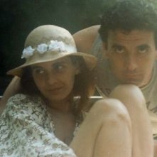 Massimo Troisi con Anna Pavignano