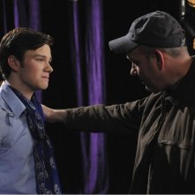 Chris Colfer e Mike O'Malley nell'episodio Laryngitis di Glee