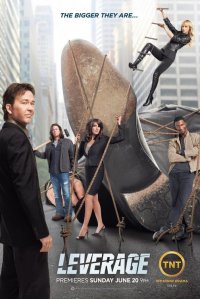 Un poster della stagione 3 di Leverage