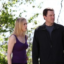 Adam Baldwin e Yvonne Strahovski in un momento dell'episodio Chuck Versus the Subway: Part 2