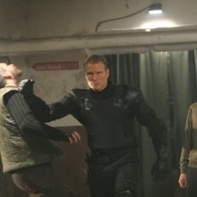 Dolph Lundgren in una sequenza del film Universal Soldier: Regeneration