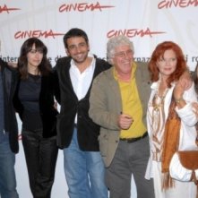 Festival di Roma 2006, il cast di Uno su due: Fabio Volo, Anita Caprioli, Ninetto Davoli, Agostina Belli e Tresy Taddei