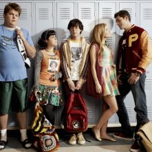 Una foto promozionale del cast di The Hard Times of RJ Berger