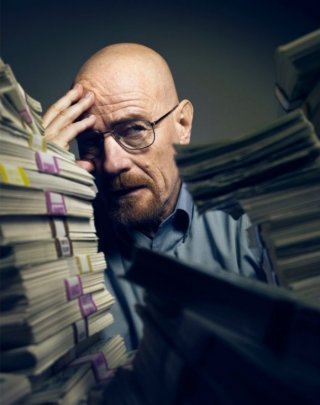 Bryan Cranston in una foto promozionale della stagione 2 di Breaking Bad