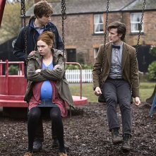 Arthur Darvill, Matt Smith e Karen Gillan in una scena dell'episodio Amy's Choice di Doctor Who