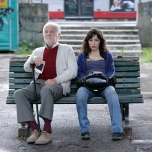 Gabriele Ferzetti  e Sabrina Impacciatore in una scena del film 18 anni dopo