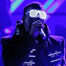 Kanye West durante una performance